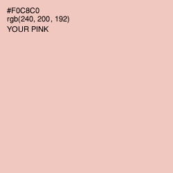 #F0C8C0 - Your Pink Color Image